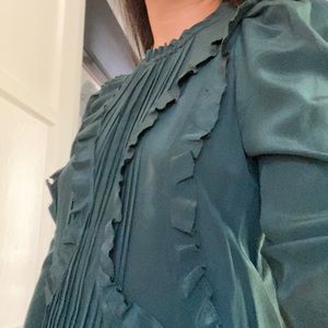 Isabel Marant Green 100% Silk Dress Size 42